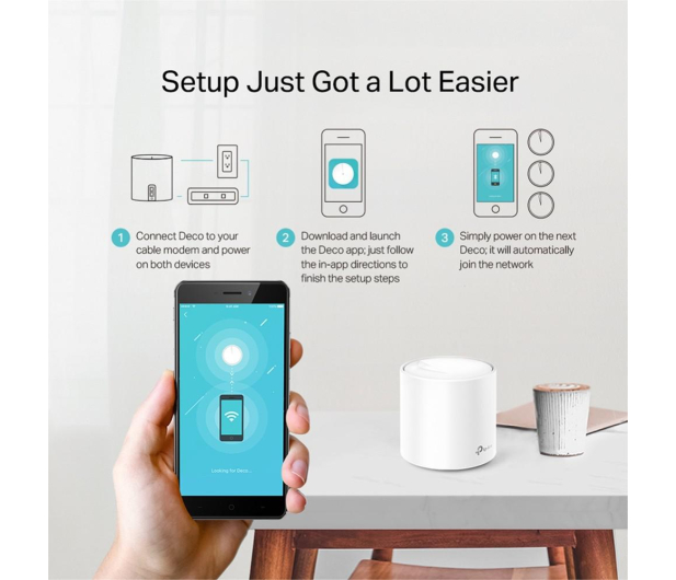 TP-Link DECO X20 Mesh WiFi6 (1800Mb/s a/b/g/n/ac/ax) 1xAP - 1045778 - zdjęcie 5